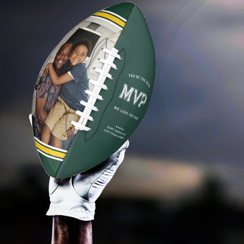 MVP Dad  Green  Gold Fathers Day Football