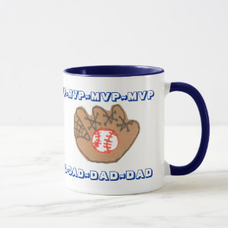 MVP DAD personalized Father's Day mug
