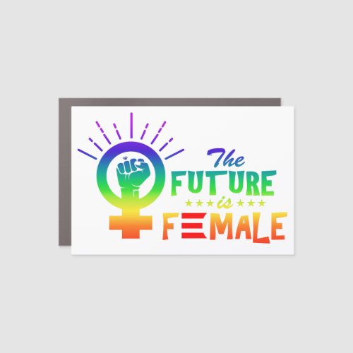 MVP Kamala Harris The Future is Female and Gay Car Magnet