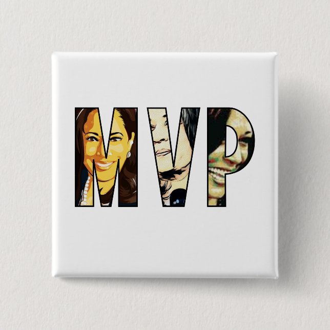 MVP Madam Vice President Kamala Harris Button (Front)