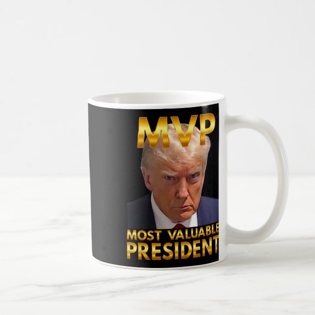 Mvp Most Valuable President Donald Trump New Golde Coffee Mug (Right)