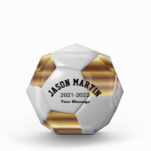 MVP Soccer Player   DIY Text   Gold Acrylic Award
