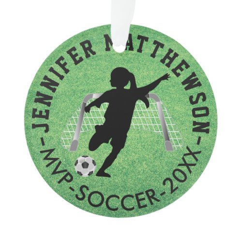 MVP Soccer ⚽ Player - Girl Ornament