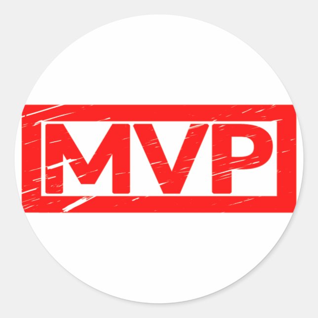 MVP Stamp Classic Round Sticker (Front)