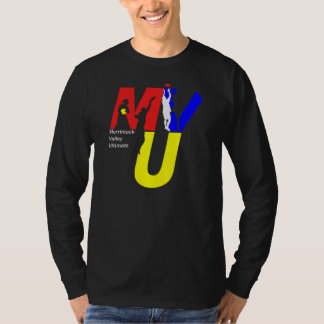 MVU logo shirt - 3 color on black