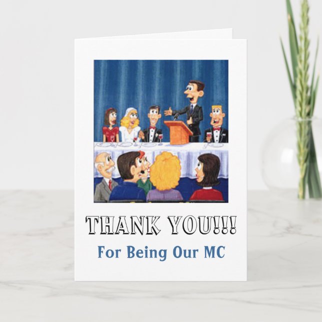 Mwedding MC Thanks Letterpress Thank You Card (Front)