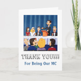 Mwedding MC Thanks Letterpress Thank You Card