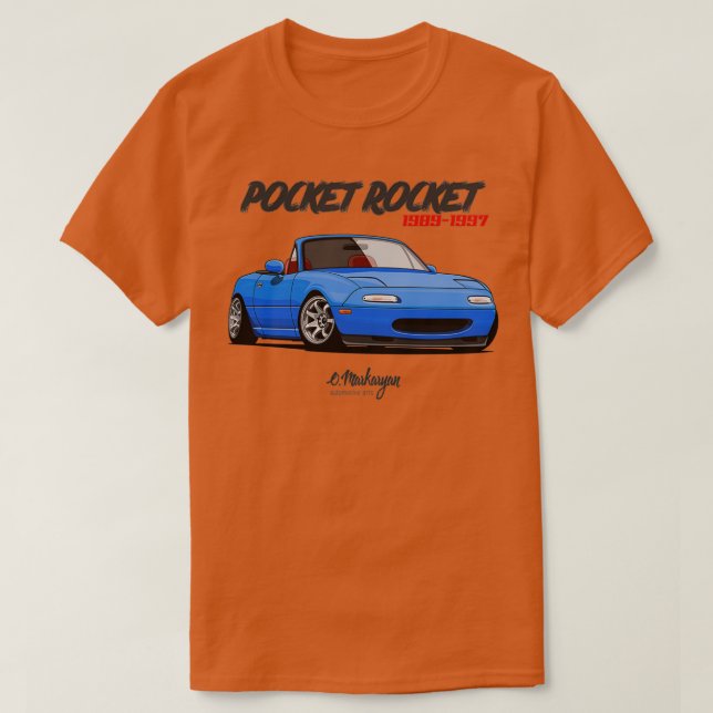 MX5 Miata blue T-Shirt (Design Front)