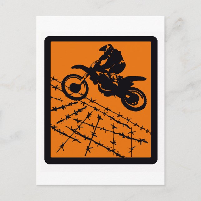 MX CLAY RIDING POSTCARD (Front)