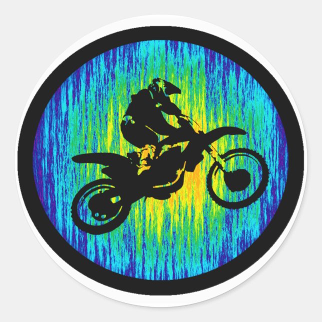 MX COLD START CLASSIC ROUND STICKER (Front)