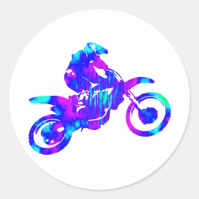 MX INTER GALACTIC CLASSIC ROUND STICKER (Front)