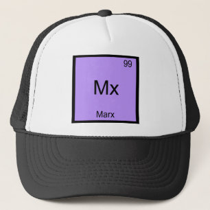 Mx - Marx Funny Element Chemistry Symbol T-Shirt Trucker Hat