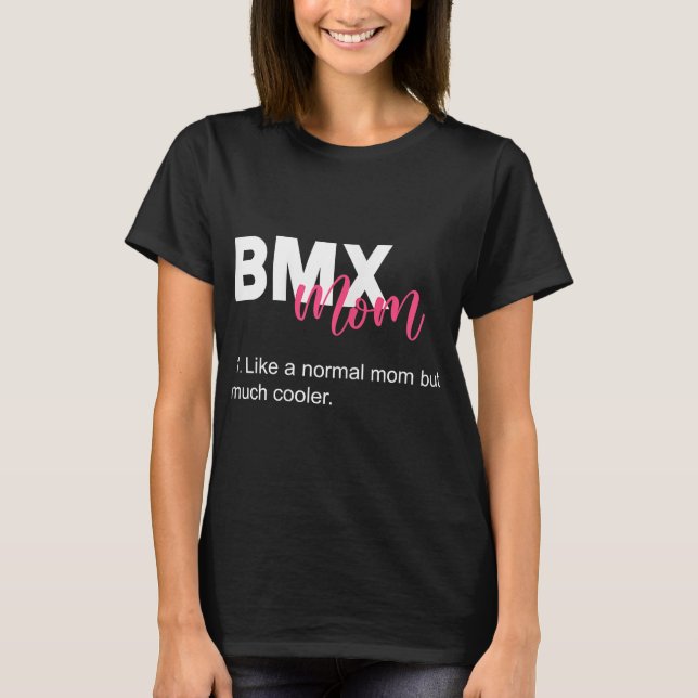 mx Mom Bike Racing Biker T-Shirt (Front)