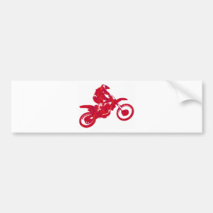 MX RED STYLED BUMPER STICKER