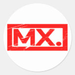 Mx. Stamp Classic Round Sticker