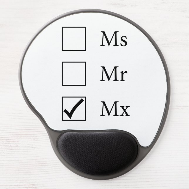 Mx Title (Three Options) Gel Mousepad (Front)