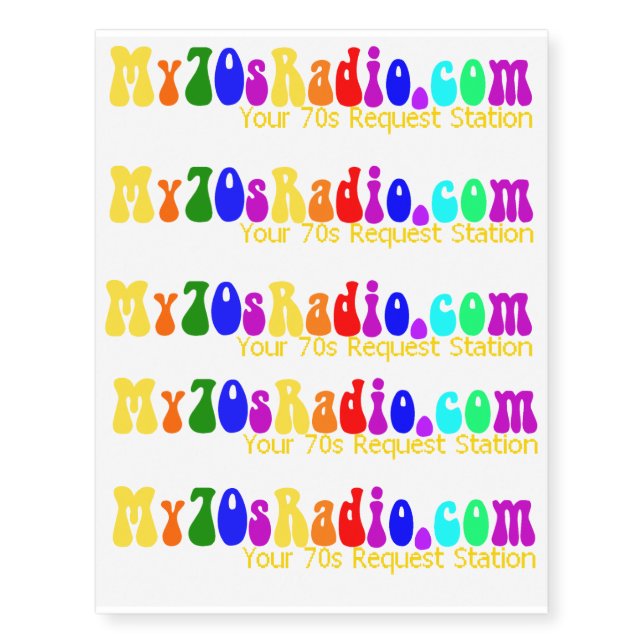 my70s Temporary Tattoo (Front)