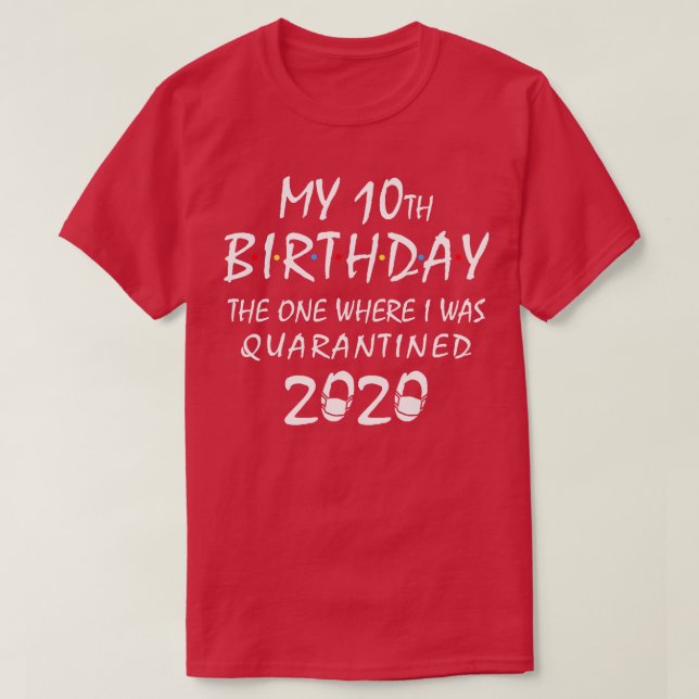 My 10th Birthday Tshirt (Design Front)