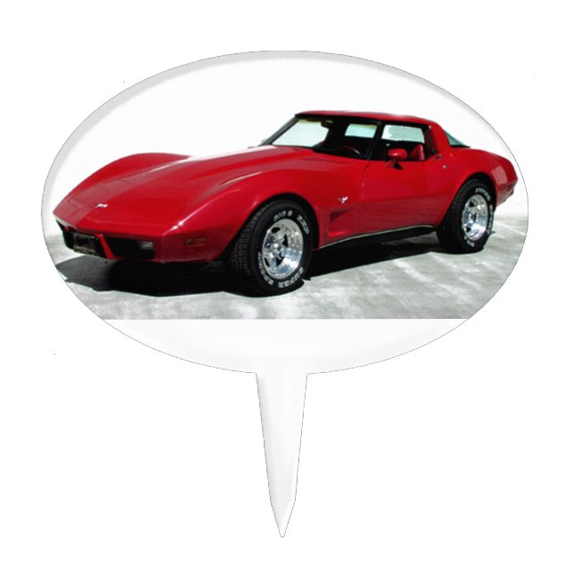 My 1979 Red Corvette Cake Topper (Front)