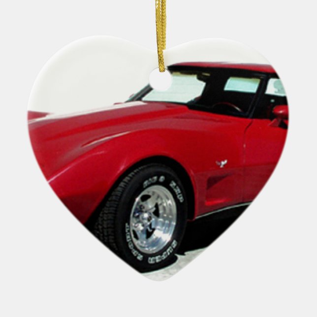 My 1979 Red Corvette Ceramic Ornament (Front)