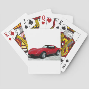 My 1979 Red Corvette Poker Cards