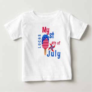My 1st 4th Of July Cute Baby Boy Baby T-Shirt
