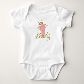 My 1st Birthday Baby Girl Bodysuit