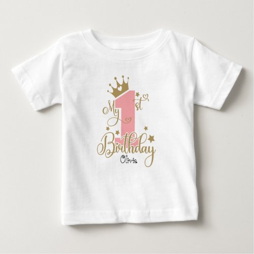 My 1st Birthday Baby Girl Bodysuit