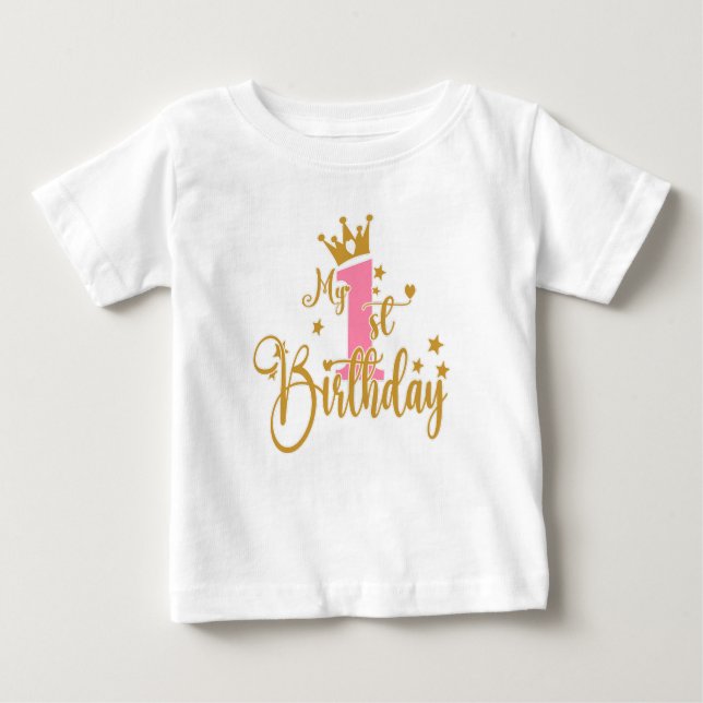 My 1st Birthday boy Baby T-Shirt (Front)