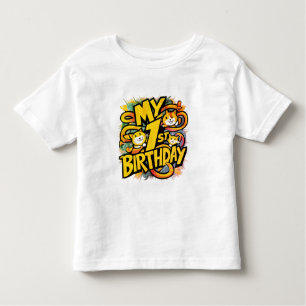 My 1st Birthday With Cats Toddler T-shirt