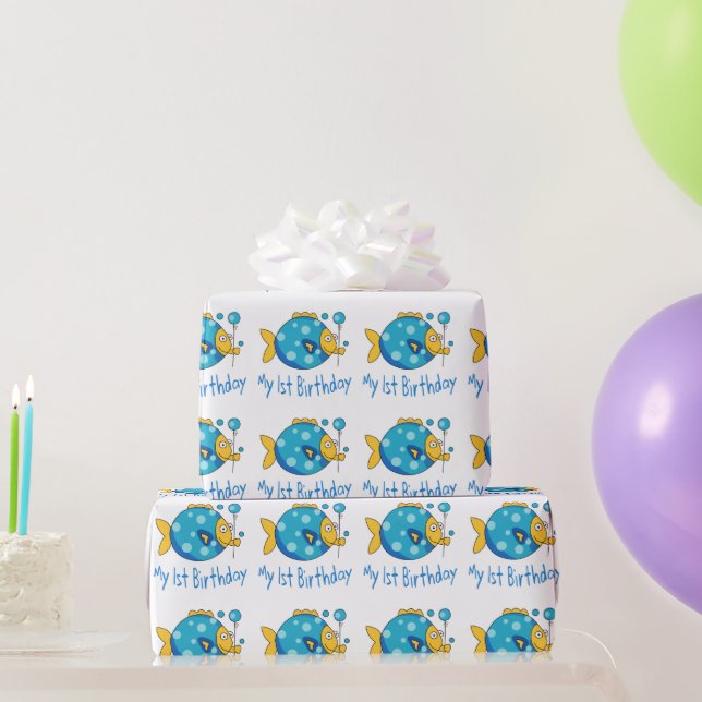 My 1st Birthday Wrapping Paper (Party Gifts)