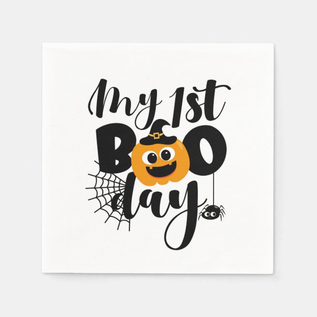 My 1st BOO Day Napkins (Front)