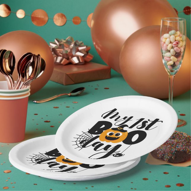 My 1st BOO Day Paper Plates (Multi)