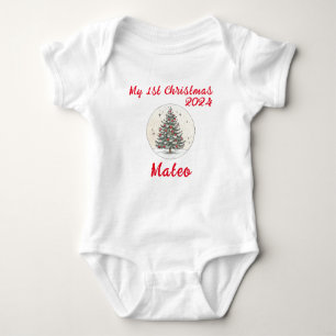 My 1st Christmas 2025, Xmas Baby Gift, Unisex Baby Bodysuit