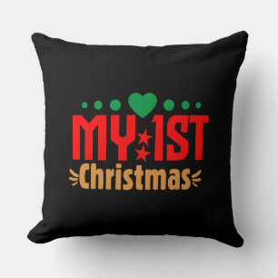 My 1st Christmas-39723 Throw Pillow