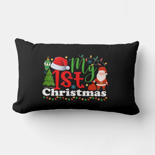 My 1st Christmas-81053 Lumbar Pillow (Front)