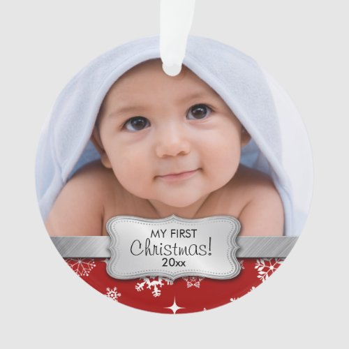 My 1st Christmas _ Add your photo Ornament