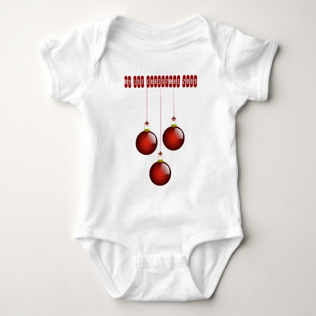 My 1st Christmas Baby T-shirt Baby Bodysuit (Front)