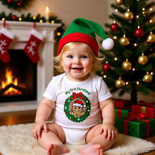 🎄My 1st Christmas for cute newborn boy3 Baby Bodysuit