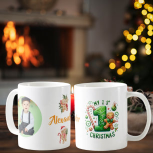 My 1st Christmas Gingerbread Photo Coffee Mug