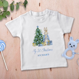 My 1st Christmas Peter Rabbit Baby T-Shirt