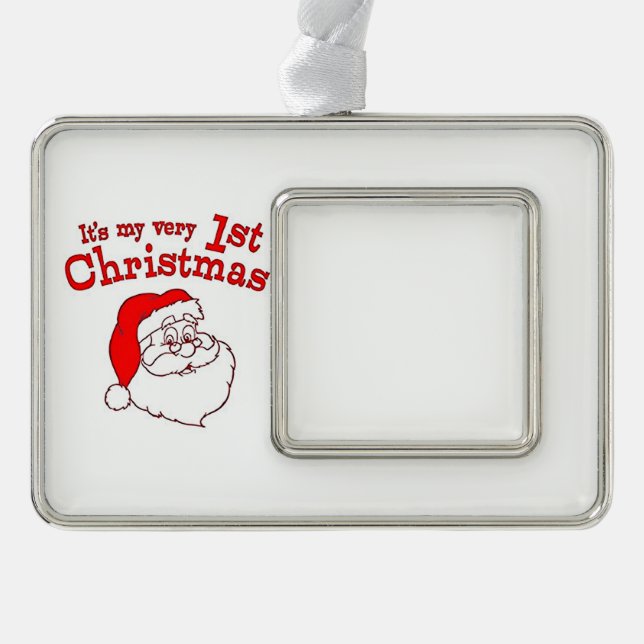 My 1st Christmas Santa Ornament (Front)