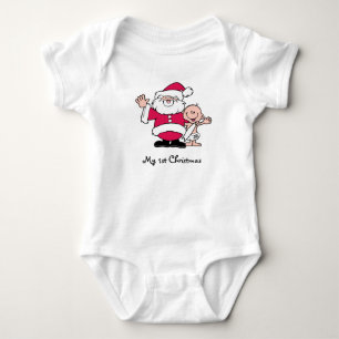My 1st Christmas with Santa Baby Bodysuit