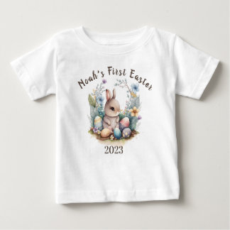 My 1st Easter Bunny Gift Personilzesd Rabbitt cute Baby T-Shirt