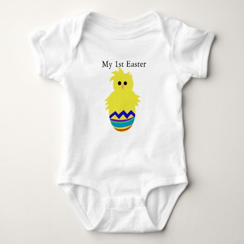 My 1st Easter Colortul Chick Egg Creeper T_shirt