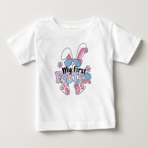 My 1St Easter Cool Bunny Baby T_Shirt