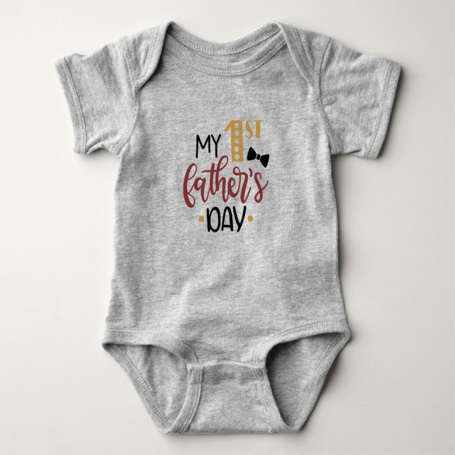 My 1st Father's Day Men's T-Shirt Baby Bodysuit (Front)