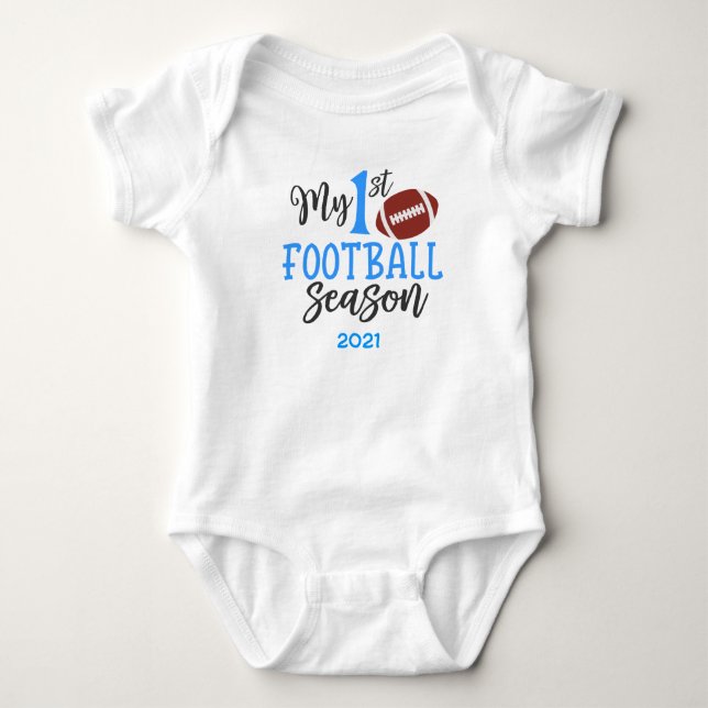 My 1st Football Season - Boys - Baby Shower Gift Baby Bodysuit (Front)