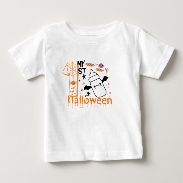 my 1st halloween baby custom baby T-Shirt (Front)
