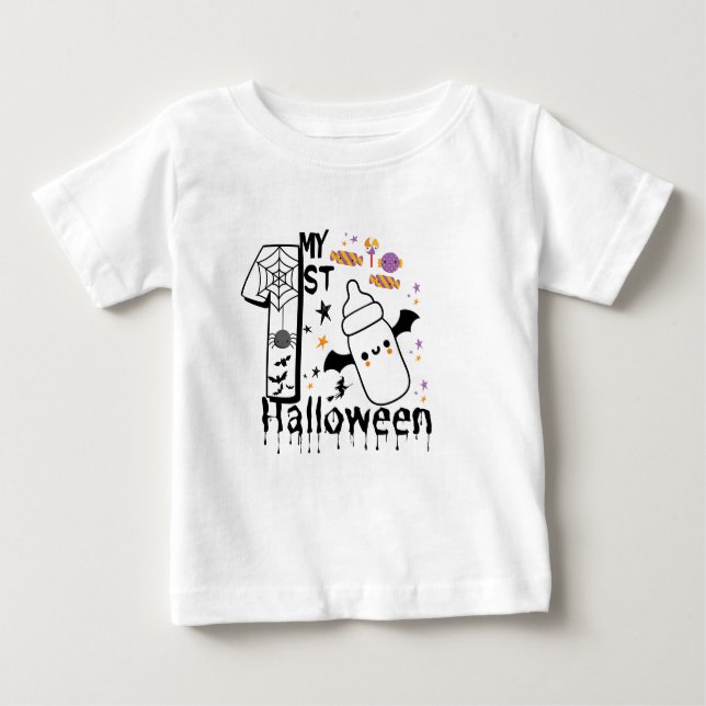 my 1st halloween baby custom baby T-Shirt (Front)